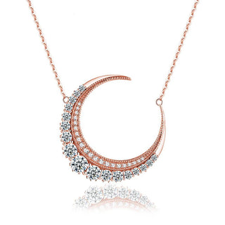 Buy rose-gold-plated Moon Cut Diamond Necklace