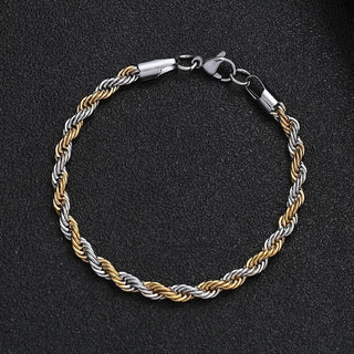 Dim Gray *Stainless Steel Gold color Titanium Steel Bracelet*