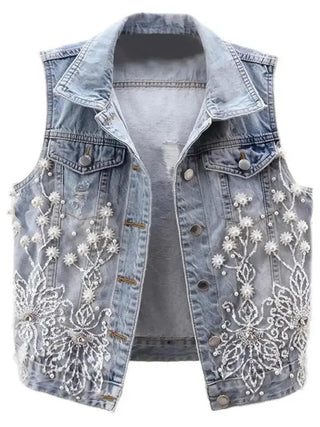 Denim vest Ripped Jacket