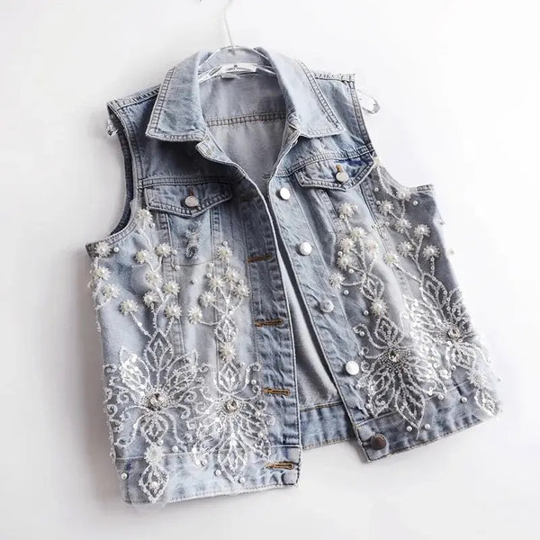Denim vest Ripped Jacket
