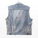 Denim vest Ripped Jacket