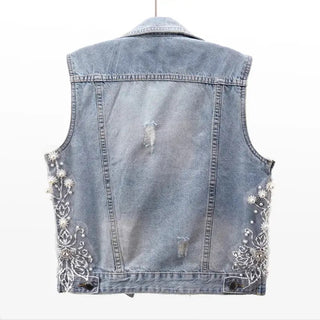 Denim vest Ripped Jacket