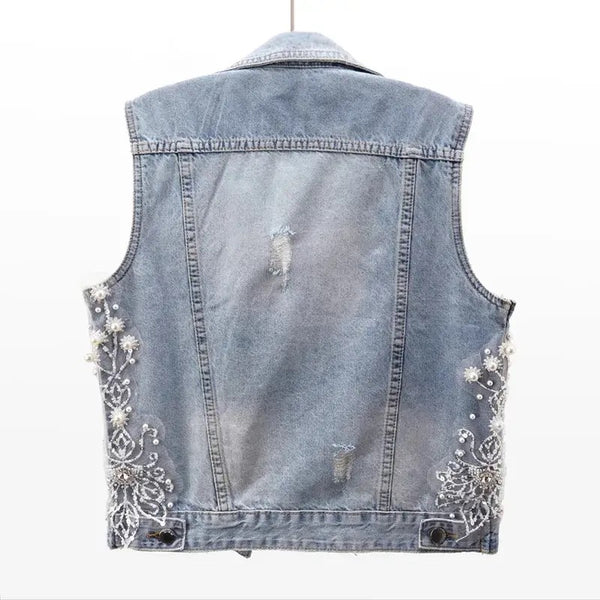 Denim vest Ripped Jacket
