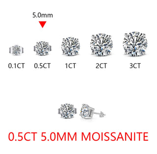 Moissanite Studs