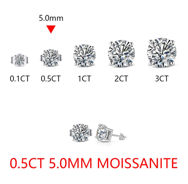 Moissanite Studs