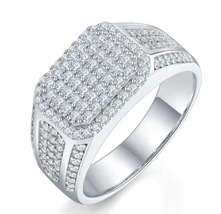 Moissanite Man Ring
