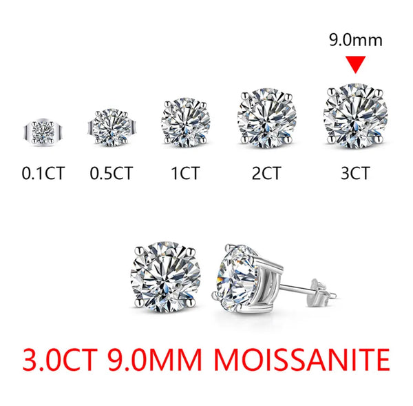Moissanite Studs
