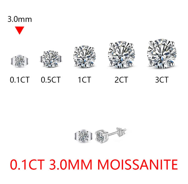 Moissanite Studs
