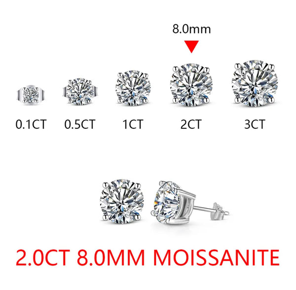 Moissanite Studs
