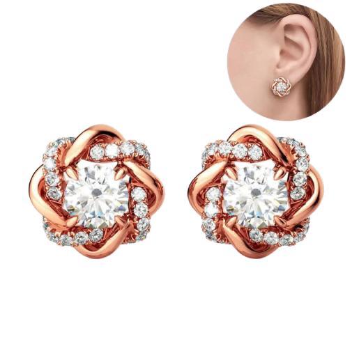 Moissanite Diamond Earrings