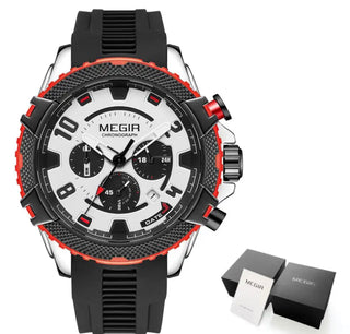 Buy black-red Waterproof Man watch
