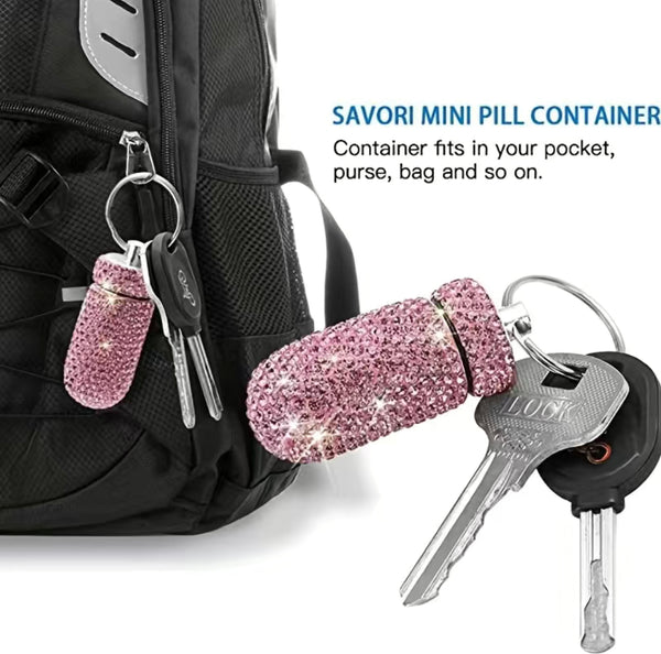 Pill Holder Keychain