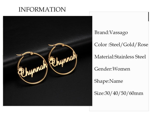 Custom Hoop Earrings