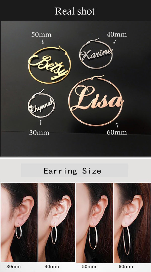 Custom Hoop Earrings