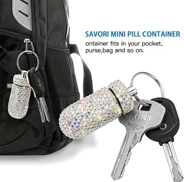 Pill Holder Keychain