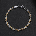 Dim Gray *Stainless Steel Gold color Titanium Steel Bracelet*