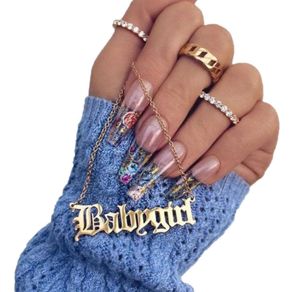 Steel Blue *BabyGirl Necklace*