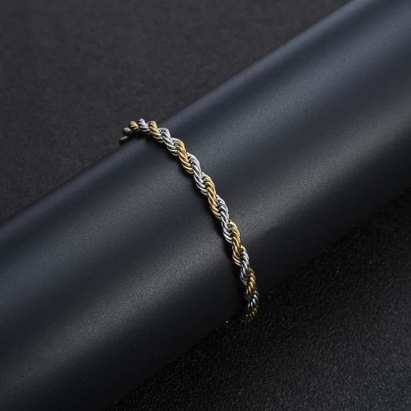 Dim Gray *Stainless Steel Gold color Titanium Steel Bracelet*