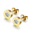 Roman Numeral Stud Earrings